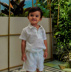 Bermuda jardín lino print castillo