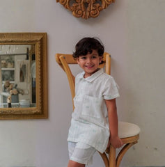 Bermuda jardín lino print castillo