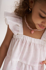 Blusa arandelas print rosa