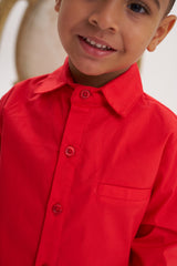 Camisa manga larga roja