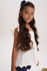 Blusa Marfil perlas