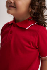 Camisa polo roja