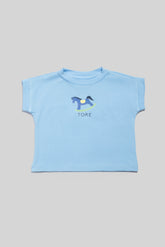 Camiseta TORÉ unisex de manga corta solsticio de verano Azul