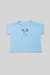 Camiseta TORÉ unisex de manga corta solsticio de verano Azul