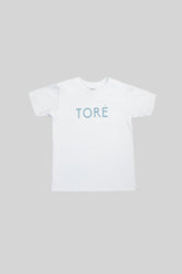 Camiseta TORÉ de manga corta unisex en algodón con logo estampado Blanco