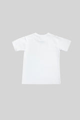 Camiseta TORÉ de manga corta unisex en algodón con logo estampado Blanco