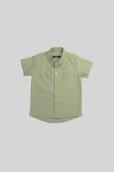 Camisa Manga Corta Lujo de Verano Verde