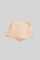 Falda short para niña verano encantado Beige