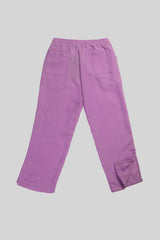 Pantalón para niña en lino flor de sol color Lila