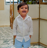 Camisa Manga Larga jardin de lujo Blanca