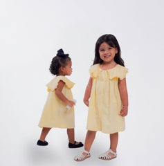 Vestido flor de alba amarillo