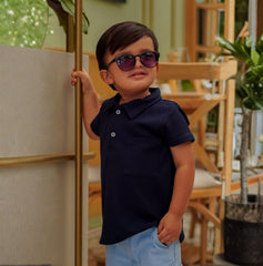 Polo heredero azul