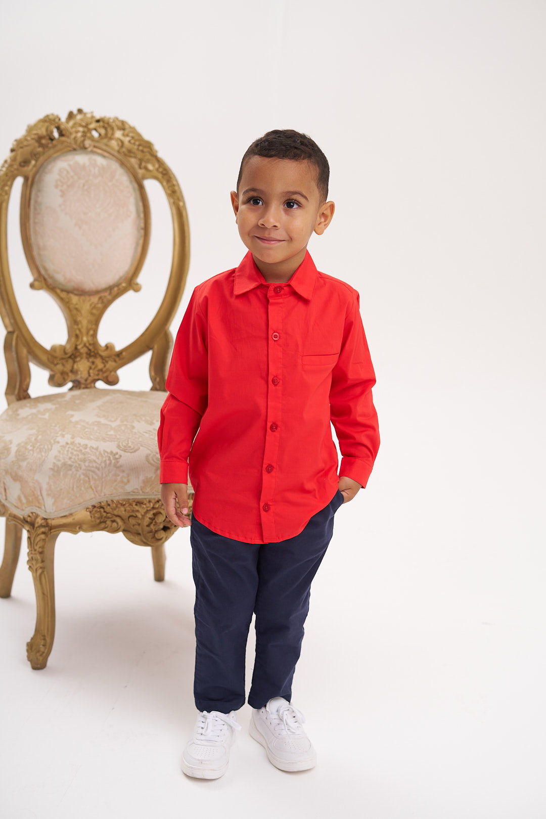 Camisa manga larga roja