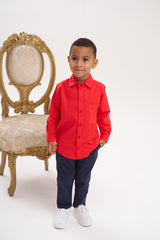 Camisa manga larga roja