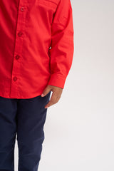 Camisa manga larga roja