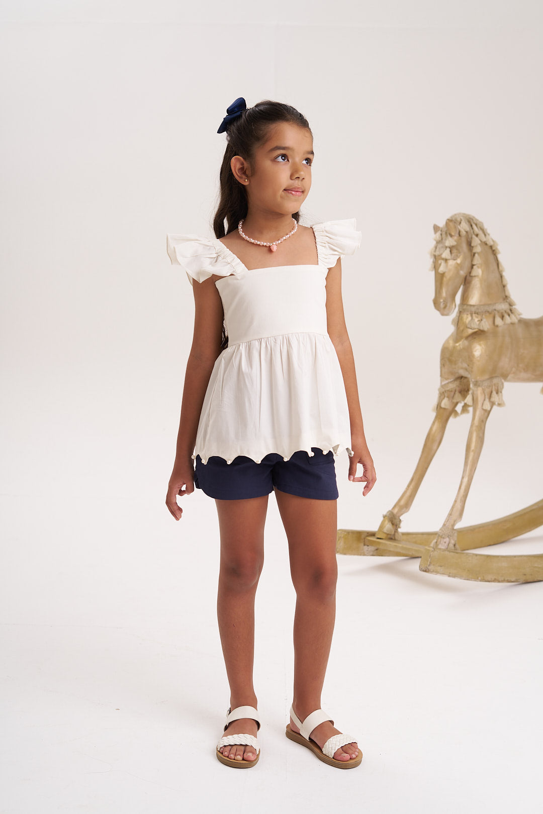Blusa Marfil perlas