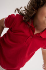 Camisa polo roja