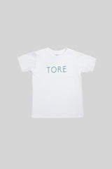 Camiseta TORÉ para niños y niñas en algodón con logo estampado Blanco