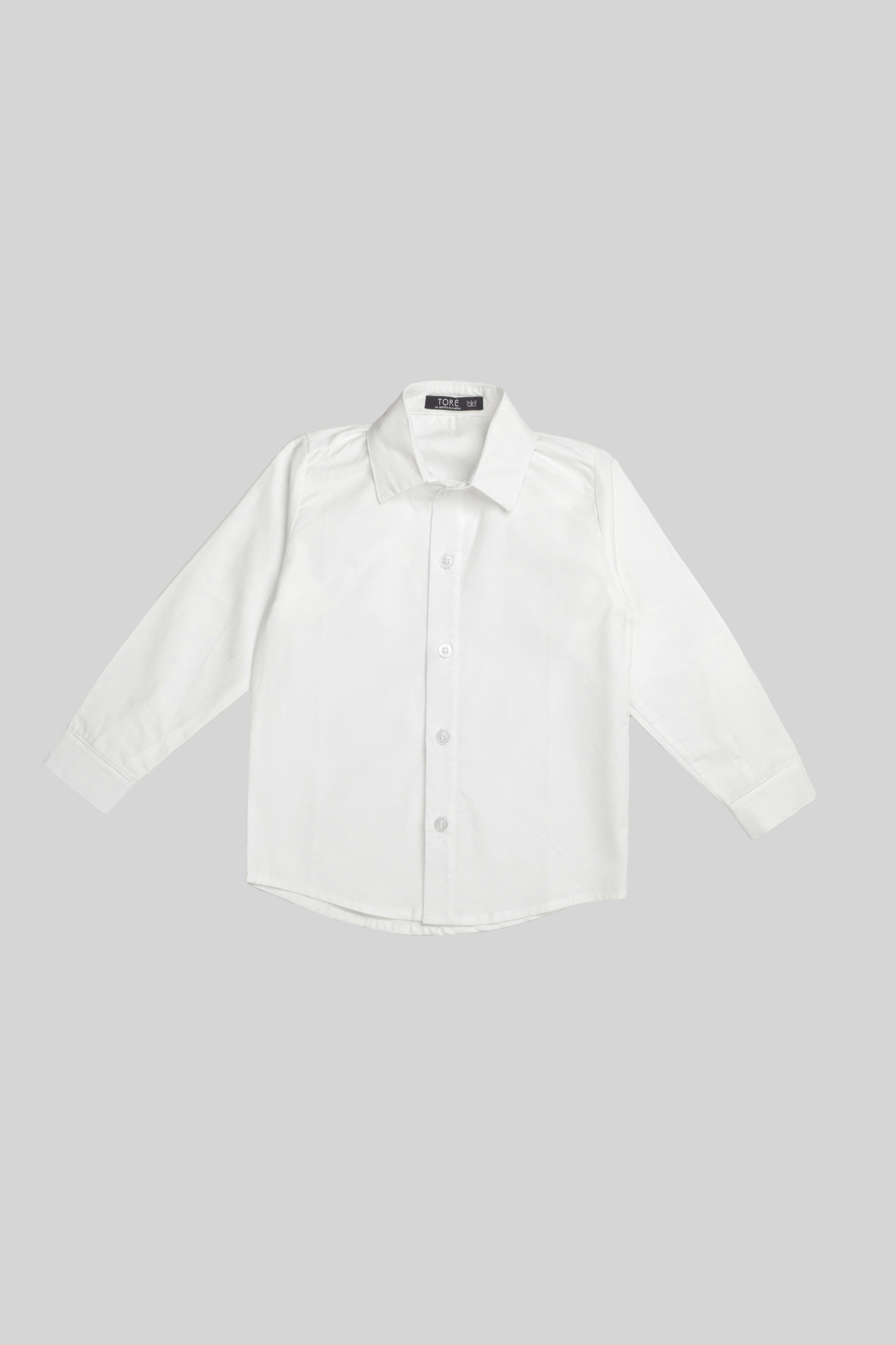 Camisa Manga Larga  jardin de lujo Blanca