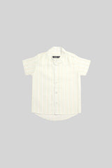 Camisa Manga Corta Lujo de Verano Estampado Lineas