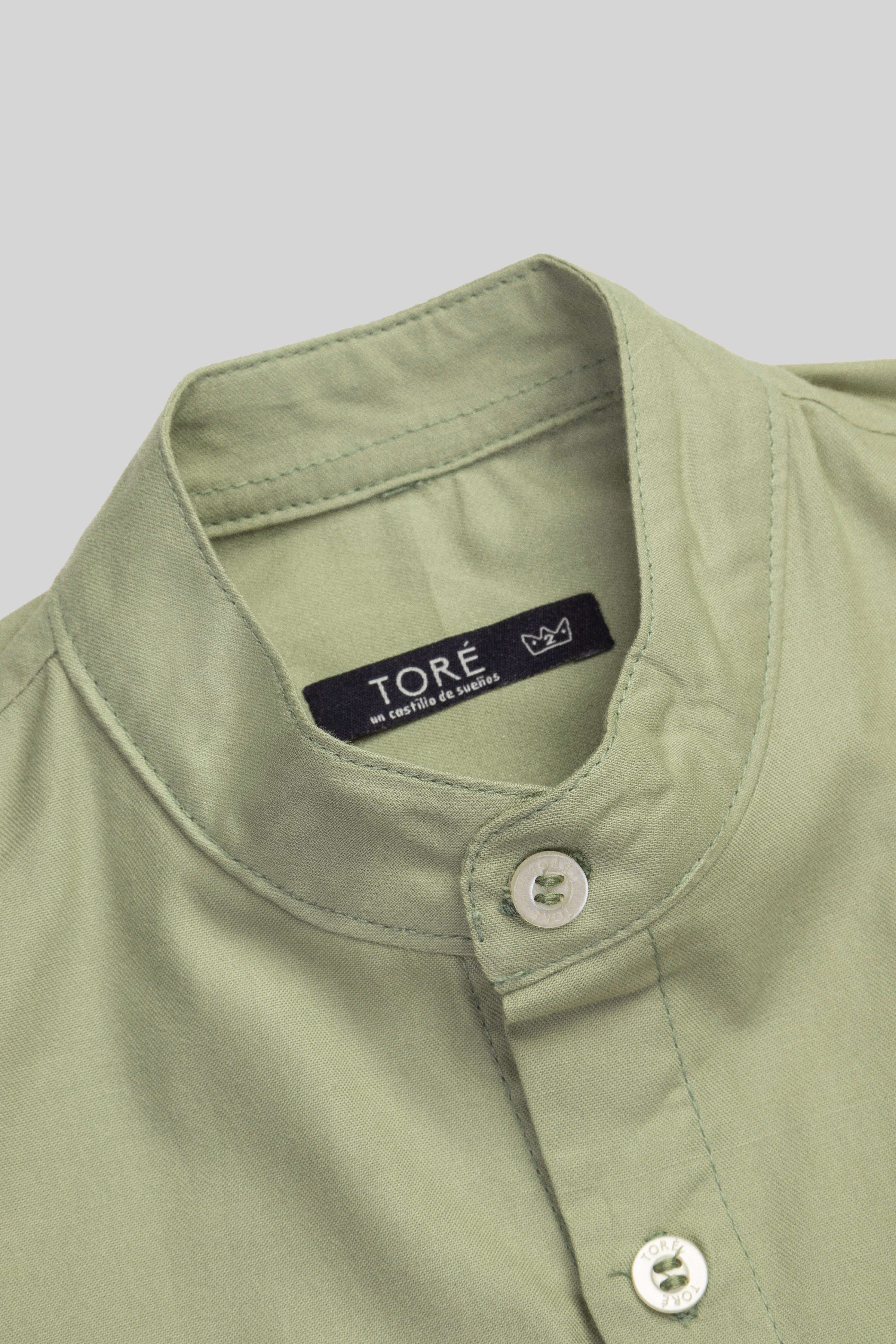Camisa Manga Corta Lujo de Verano Verde