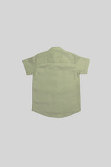 Camisa Manga Corta Lujo de Verano Verde