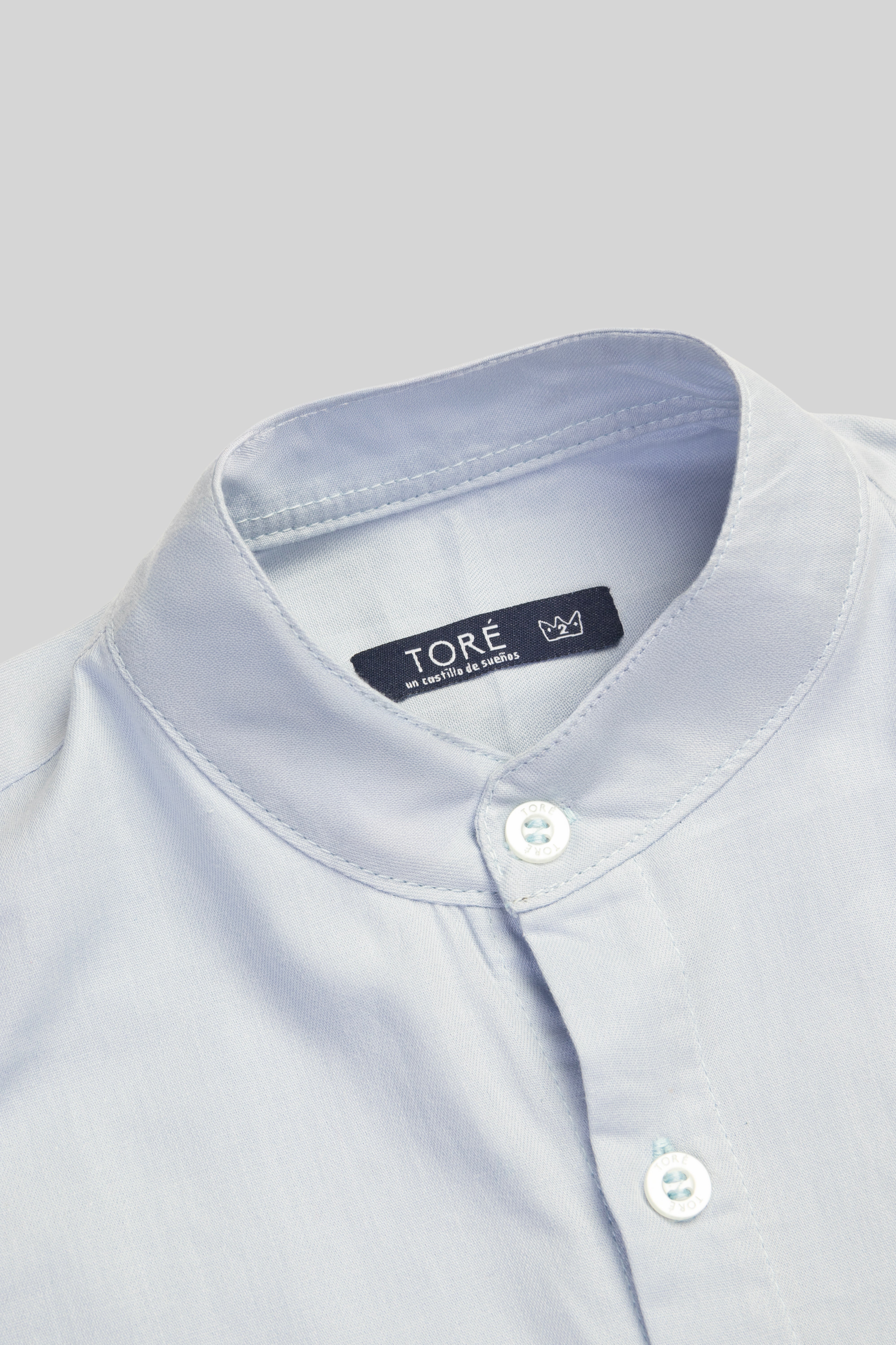 Camisa Manga Larga  jardin de lujo Azul