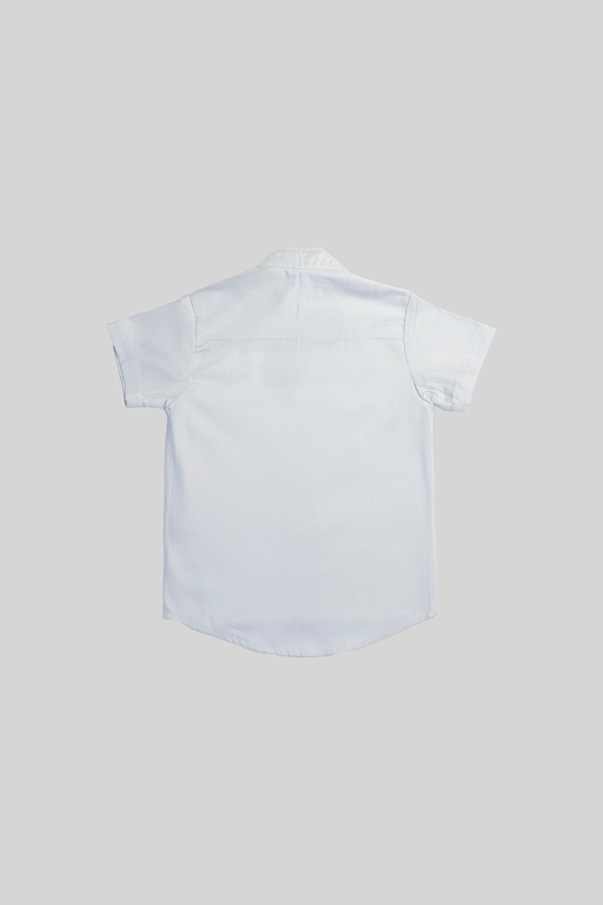 Camisa Manga Corta Lujo de Verano Azul