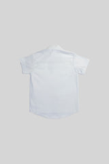 Camisa Manga Corta Lujo de Verano Azul