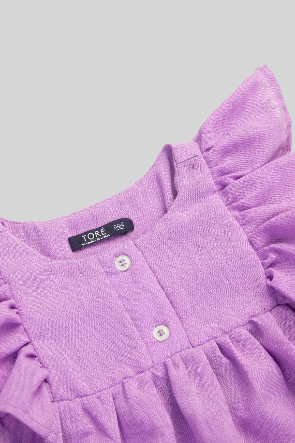 Blusa de niña  Mariposa del jardin Lila