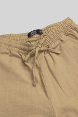 Pantalon flor de solo Beige