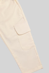 Pantalon Cargo jardín encantado Marfil
