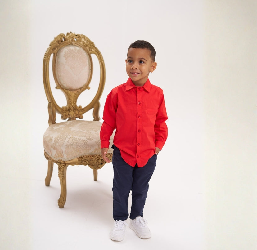 Pantalón clásico azul turqui